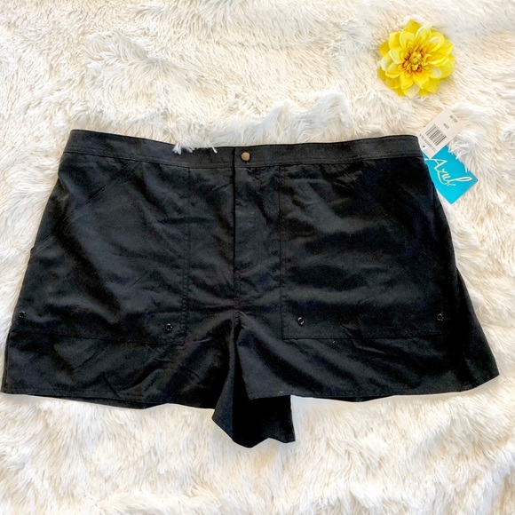 🆕New with tags AZUL Black SWIM SHORTS with Panty - Picture 1 of 6